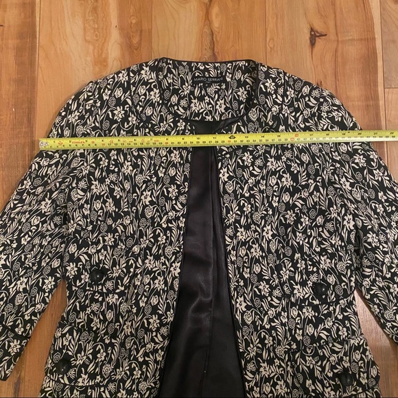 MARIO SERRANI Spring Black & White Coat Blazer - Picture 12 of 13